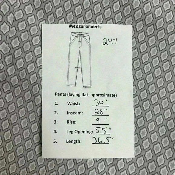 Adrienne Vittadini Stretchy Straight Pants  - Gray and White geo pattern-Size 10 - Picture 9 of 9